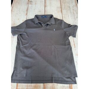 Polo Ralph Lauren Mens Short Sleeve Polo Shirt Charcoal Grey XXL 100% Cotton